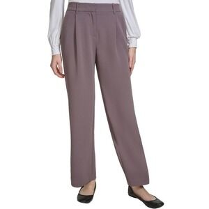 DKNY High Waist Wide Leg Pants Career Business Women's Size 6 Taupe NWT